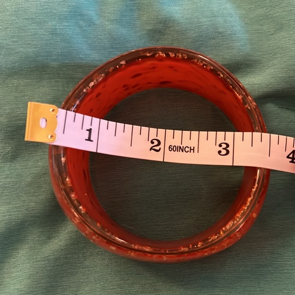 Burnt Orange and Gold Speckled Bangle - Picture 4 of 4